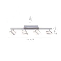 PAUL NEUHAUS LEUCHTEN DIREKT is JUST LIGHT LED stropní svítidlo, LOLAsmart, Smart Home, RGB, CCT, stmívatelné, dálkový ovladač MEDION RGB plus 2700-5000K