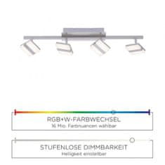 PAUL NEUHAUS LEUCHTEN DIREKT is JUST LIGHT LED stropní svítidlo, LOLAsmart, Smart Home, RGB, CCT, stmívatelné, dálkový ovladač MEDION RGB plus 2700-5000K