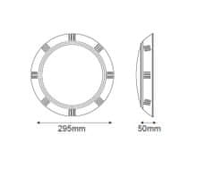 Diolamp  LED přisazené svítidlo do bazénu 25W/12V AC-DC/4000K/2030Lm/90°/IP68/IK09, kruhové bílé