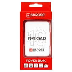 Skross  Powerbank Reload 10, 10000mAh, 2x 2A výstup, microUSB kabel, bílý