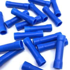 Izolovaná Cu lisovací spojka modré 2,5mm2 / L=25mm 100 ks