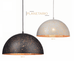 ACA  Závěsné svítidlo PLANETARIO max. 60W/E27/230V/IP20, bílé