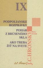 Jozef Cíger Hronský: Podpolianske rozprávky Pohár z brúseného skla Ako treba žiť na svete - IX.