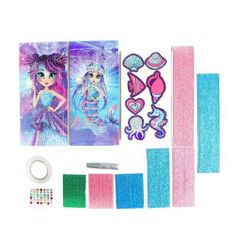 Kraftika 2 ks set diy puzzle-aplikace, fairy mermaid