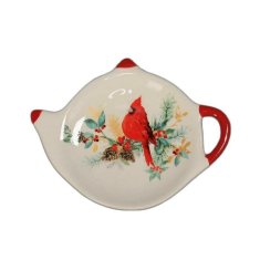 Kraftika Vánoční dárkový stojan na čajovou tašku "red bird"