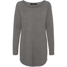 Vero Moda Dámský svetr VMNELLIE Relaxed Fit 10220902 Medium Grey Melange (Velikost S)