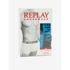 Replay Boxerky Boxer Style 04/C Cuff Logo 2Pcs Box S