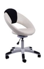 balanční fitness židle pro aktivní sezení, k ovládání PC jako herní židle, lékařská bílá k časté desinfekci