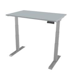 Delso Elektrický výškově nastavitelný stůl PROJUSTER 140x80cm, šedá podnož, šedá deska