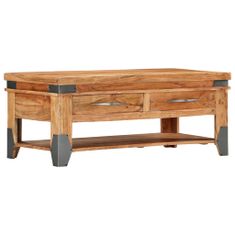 Greatstore Konferenční stolek 110 x 52 x 45 cm masivní akáciové dřevo