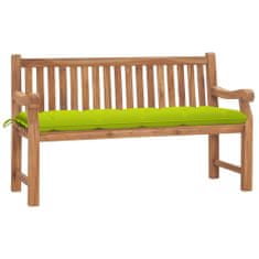 Greatstore Zahradní lavice s poduškou 150 cm masivní teak