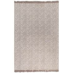 Vidaxl Koberec Kilim se vzorem bavlněný 120 x 180 cm barva taupe