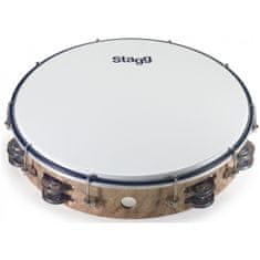 Stagg TAB-212P/WD, dvouřadá laditelná tamburína, 12"