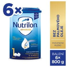 Nutrilon 1 Advanced počáteční kojenecké mléko 6x 800g, 0+