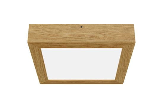 APLED QUADRA WOODLINE BACKLIT 24W 30x30cm, stropní/přisazené přírodní dřevo dub