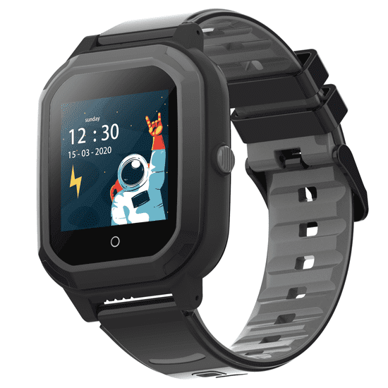 Smartomat Kidwatch SM20 černá, dětské chytré hodinky s GPS lokátorem (smartwatch)