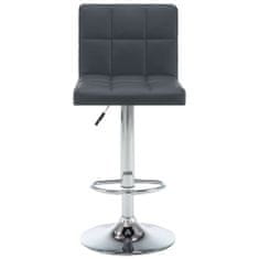 Vidaxl Barové stoličky 2 ks šedé umělá kůže