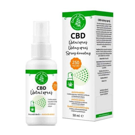 Zelená Země CBD ústní sprej, 50 ml