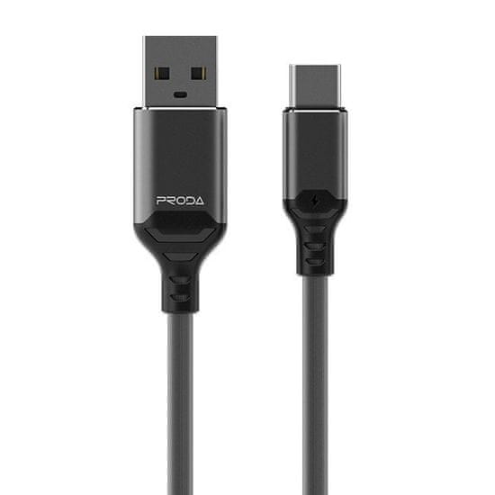 Proda Leiyin PD-B14a kabel USB / USB-C 2.1A 1m, černý