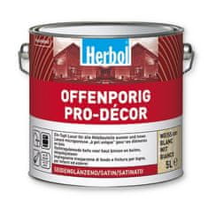 Herbol Offenporig Pro-Décor 5 l - bílá - lazura na dřevo 