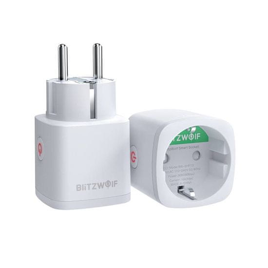 Blitzwolf BW-SHP13 Smart inteligentní zásuvka ZigBee 3.0 3680W, bíla