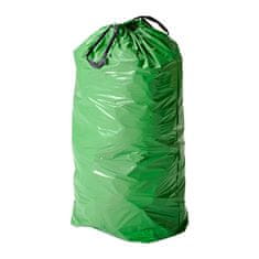 vybaveniprouklid.cz Sáčky do koše HDPE 60 l, 60 x 80 cm, zatahovací, role 10 ks, 12 um - zelené