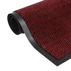 Greatstore Protiprachová obdélníková rohožka všívaná 40 x 60 cm červená