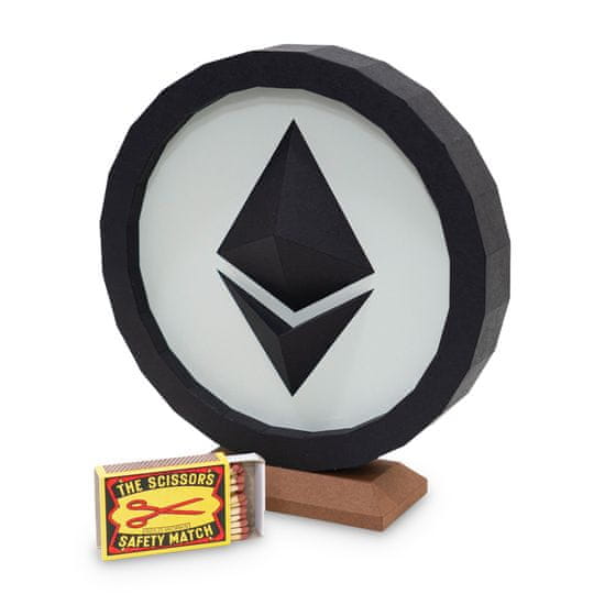 Cut'n'Glue Ethereum mince – 3D papírový model