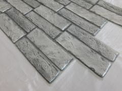 Grace 3D obkladový omyvatelný panel PVC Expansit Stone šedý (476 x 955 mm)