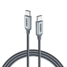 shumee Kabel USB Typ C - USB Typ C 5A 100W PowerDelivery 480Mbps 1,8 m šedý