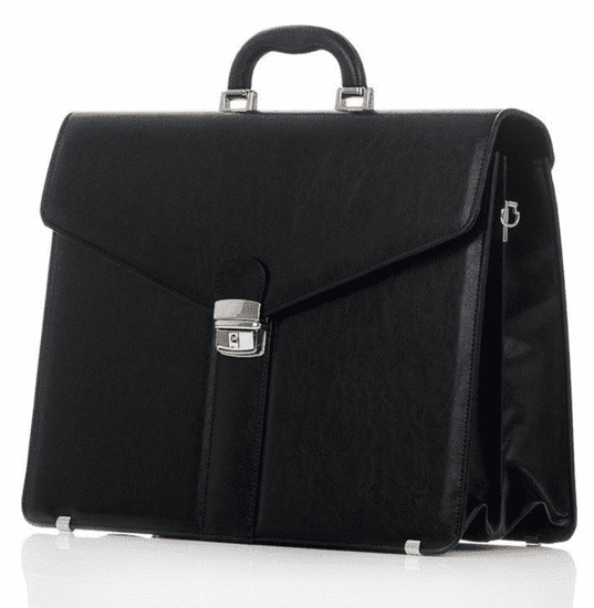 Solier Aktovka Business Briefcase Black