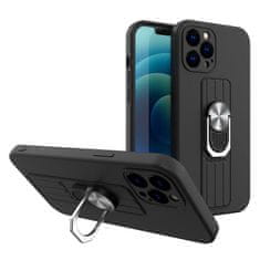 MobilPouzdra.cz Gelové RING CASE černé pouzdro na XIAOMI Redmi Note 9 Pro / 9S