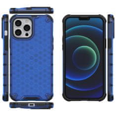 OEM Honeycomb pancéřové pouzdro se silikonovým rámem pro iPhone 13 Pro MAX 6.7" blue