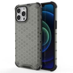 OEM Honeycomb pancéřové pouzdro se silikonovým rámem pro iPhone 13 Pro MAX 6.7" black