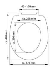 Schütte WC prkénko INDUSTRY GREY | Duroplast, Soft Close s automatickým klesáním