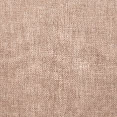 Vidaxl Jídelní židle 4 ks taupe textil