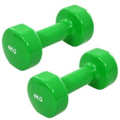 Greatstore vida XL Činky dumbbell 2 ks 8 kg litina zelené