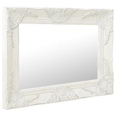 Vidaxl Nástěnné zrcadlo barokní styl 50 x 40 cm bílé