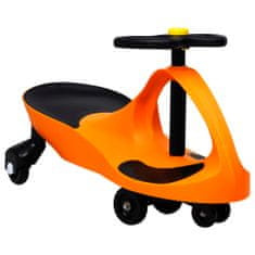 Greatstore Dětské vozítko a odrážedlo SwingCar s klaksonem oranžové