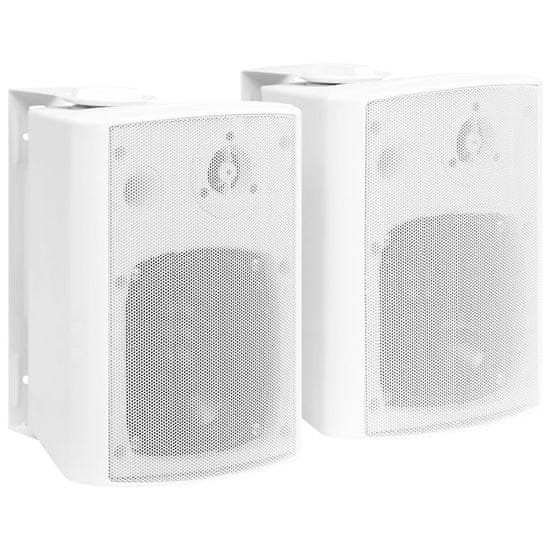 Vidaxl Nástěnné stereo reproduktory 2 ks bílé indoor outdoor 100 W