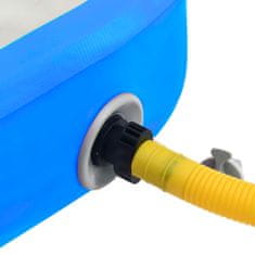 Greatstore Nafukovací žíněnka s pumpou 300 x 100 x 20 cm PVC modrá