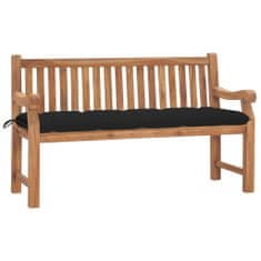 Greatstore Zahradní lavice s poduškou 150 cm masivní teak