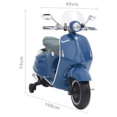 Greatstore Elektrický skútr Vespa GTS300 modrý