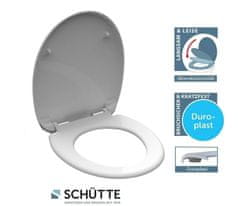 Schütte WC sedátko BEACH | Duroplast, Soft Close s automatickým klesáním