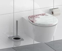 Schütte WC sedátko FLOWERS&WOOD | Duroplast, Soft Close s automatickým klesáním