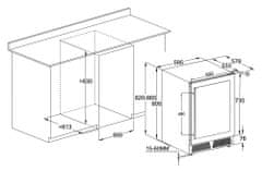 GUZZANTI vinotéka GZ 51B - s kosmetickou vad