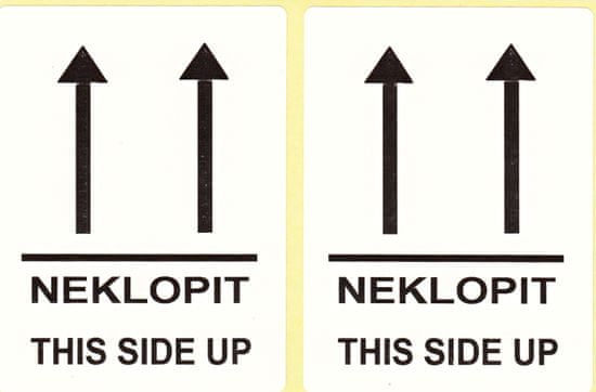 S&K Label Etikety 80 x 60 mm, s potiskem "NEKLOPIT"