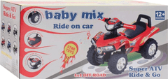 Baby Mix Dětské odrážedlo se zvukem Čtyřkolka Baby Mix modrá