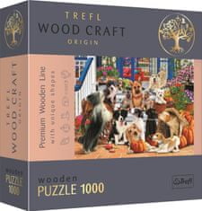 Trefl Wood Craft Origin puzzle Psí přátelství 1000 dílků