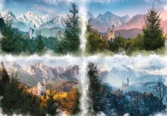 Ravensburger RAVENSBURGER Puzzle Neuschwanstein ve čtyřech ročních obdobích 18000 dílků